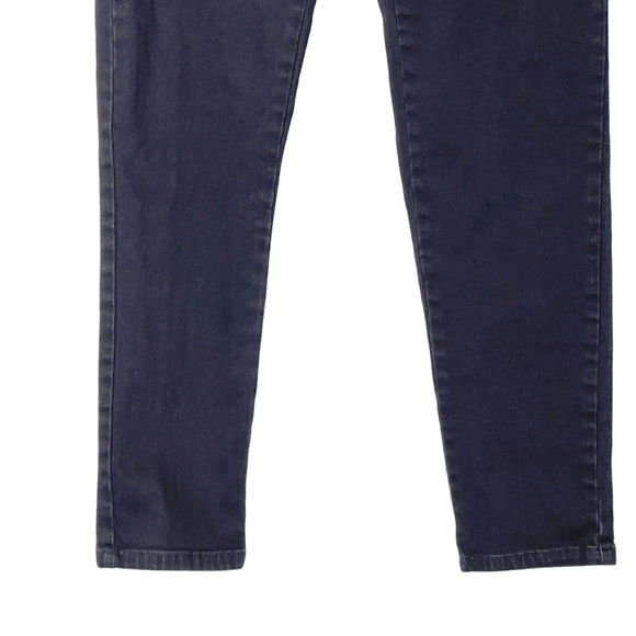 Soft Surroundings Black Denim Elastic Waist Pull-On Skinny Jeans Size M Stretch - Picture 7 of 10